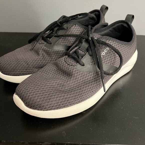 Crocs literide mesh sneakers brownish black size 8 women’s - Picture 1 of 6